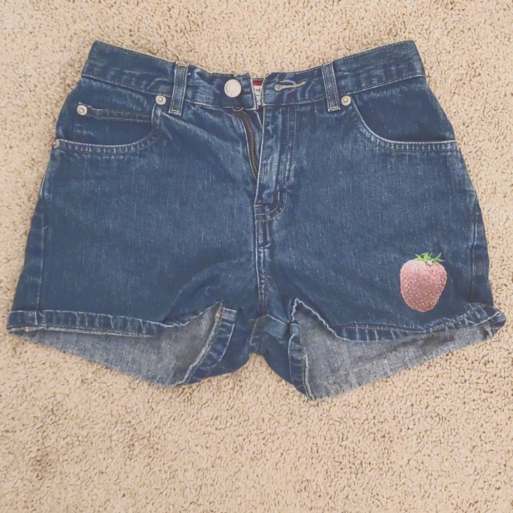 Old Navy Denim Jean Shorts with Strawberry